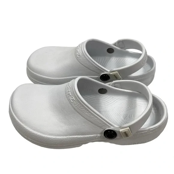 NothinZ White Lightweight Clogs Unisex - Picture 1 of 4